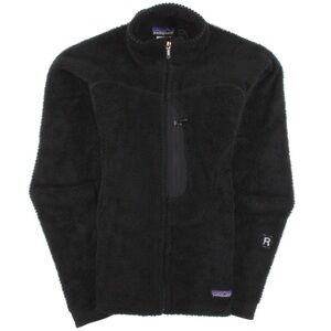 Patagonia R2 Black Zip Up Fleece Polartec Pocket Long Sleeve Jacket Size Small